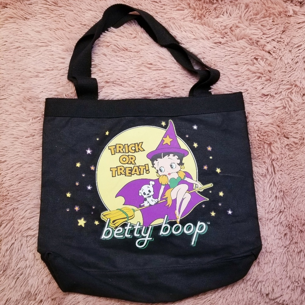 Double Sided Betty Boop 'Trick Or Treat' Tote